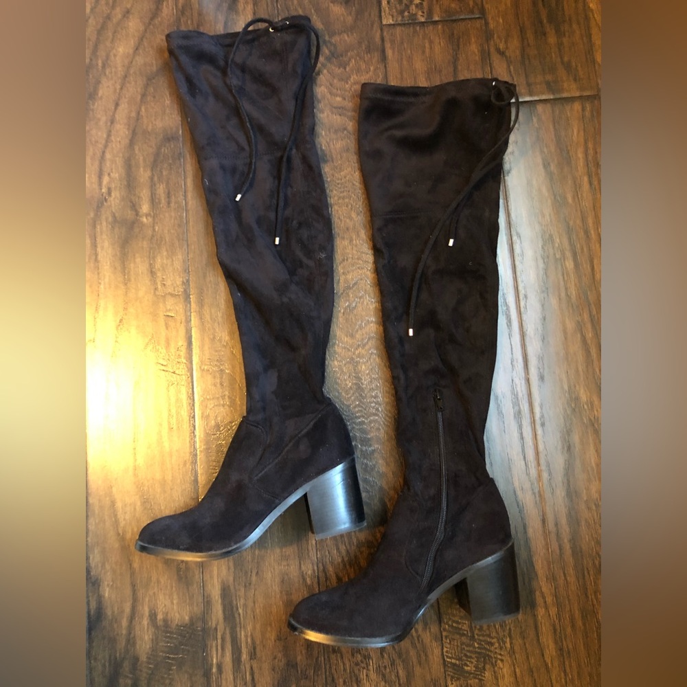 Steve Madden over-the-knee black boots